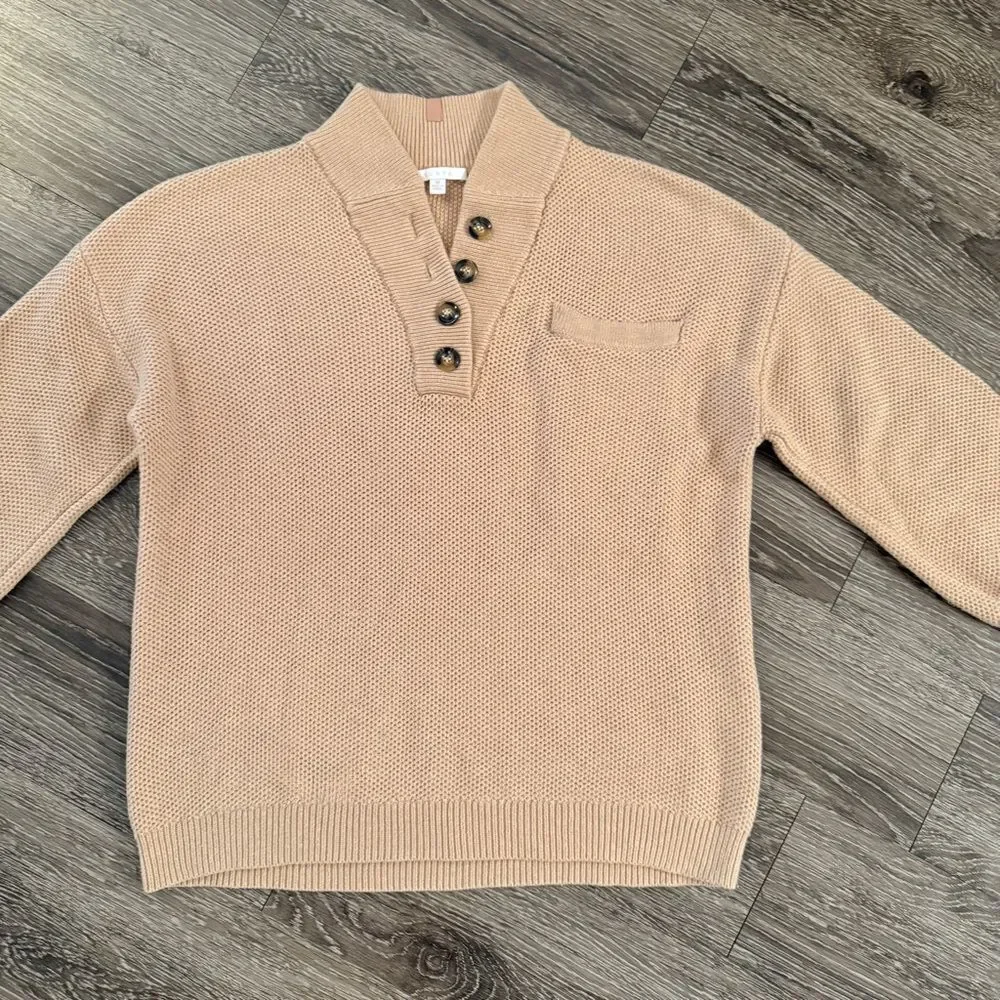 Lunya Cozy Cotton Silk Pocket Henley
